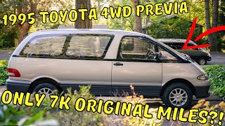 This Toyota Previa Estima Lucida ONLY has 7500 Miles and is a TIME capsule [upl. by Kelwin854]