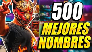 LOS MEJORES NOMBRES para FREE FIRE 2024  LOS MEJORES NOMBRES mas INSADOS DE FREE FIRE 👹 [upl. by Calisa694]