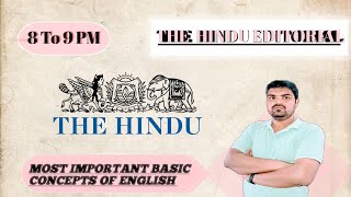 The Hindu Editorial Analysis  20 May 2024 Vocab Grammar With Complete Understanding  Alok Sir [upl. by Tanah487]