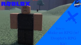 How to Make a Roblox RPG Basics and Starter World Droplets RPG Kit Roblox Studio BWKing16 [upl. by Nafis]