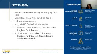 Recording Nov 20 2024 UC Davis DNPFNP information session [upl. by Kotta]