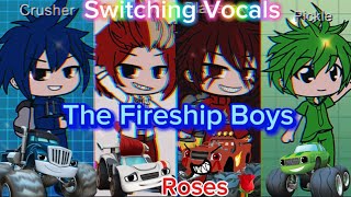 The Fireship Boys sings Roses FNF ✨  Swiching vocals  BATMM 🔥  “Villains team rocks” ✨ [upl. by Odnalref]