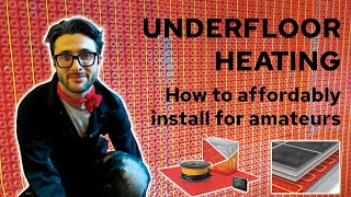 Underfloor heating how to install underfloor heating affordably [upl. by Dunkin]