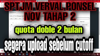 SPTJM VERVAL PONSEL NOVEMBER TAHAP 2 [upl. by Dilahk]