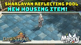 FFXIV Sharlayan Reflecting Pool  Housing Item [upl. by Eecart]