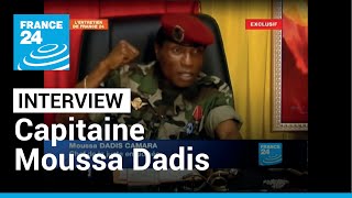 Guinée  Le capitaine Moussa Dadis Camara réagit aux sanctions annoncées par la france • FRANCE 24 [upl. by Ronnoc896]