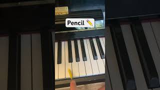 Playing piano with different objects pt 2 youtubeshorts piano [upl. by Novyaj]