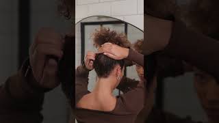 Easy Claw Clip Hairstyle on Curly Hair [upl. by Anaitat]