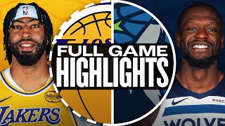 LAKERS at TIMBERWOLVES  FULL GAME HIGHLIGHTS  December 13 2024 [upl. by Aisha]