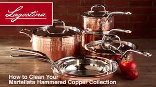 How to Clean Your Copper Lagostina Martellata Pans  Williams Sonoma [upl. by Tremayne]