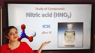 Nitric acid ICSE Class 10 Chemistry [upl. by Acinhoj]