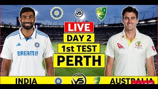 LIVEIND vs AUS st test IND vs aus 2024 SCORE amp COMMENTARY [upl. by Suravat]