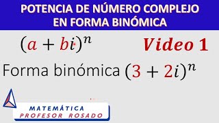 Expresión binómica de números complejos [upl. by Den]