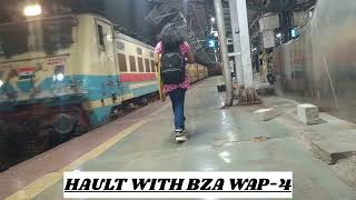 BZA WAP4 HAULT WITH 17617 TAPOVAN EXPRESS FROM CSMT MUMBAI TO HUZUR SAHIB NANDED SKIPPING BYCULLA [upl. by Robinia]