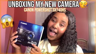 I BOUGHT MYSELF A NEW CAMERA🥳  CANON POWERSHOT SX740HS unboxing  review [upl. by Odiug]