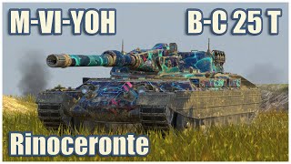 Rinoceronte MVIYoh amp BC 25 t • WoT Blitz Gameplay [upl. by Aleekat]