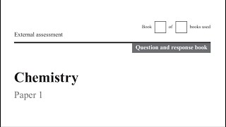 QCAA 2020 Chemistry External Exam Paper 1 Part 1 [upl. by Yerg243]