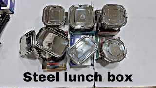 Jvl Stainless steel lunch box For School College Office  Steel Lunch boxes [upl. by Nylessoj]