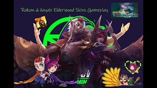 Rakan and Xayah Elderwood Skins Gameplay Ultimate Spellbook Mode [upl. by Oranneg]