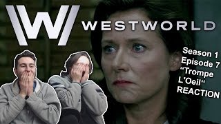 Westworld Season 1 Episode 7 REACTION quotTrompe LOeilquot [upl. by Dawes]