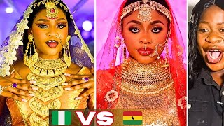 Transition Battle 🔥  Nigeria Vs Ghana  Asoka India Bridal Makeup TikTok Challenge Edition🔥 [upl. by Teresa709]