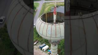 Unmanned Aircraft System Drone Water Tower DJI mavic 2 pro [upl. by Enilecram]