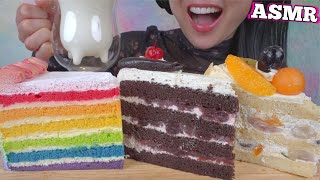 ASMR CAKE CAKE AND CAKE EATING SOUNDS NO TALKING  SASASMR [upl. by Randy]