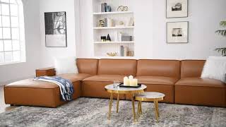 Restore Vegan Leather Sectional Sofa Collection [upl. by Edivad]