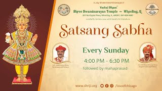 Sunday Satsang Sabha  Vadtal Dham  Shree Swaminarayan Mandir Wheeling [upl. by Astor]