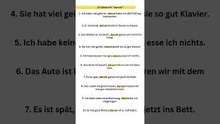 10 Sätze mit darum Deutsche Grammatik Deutsch schreiben Deutsch sprechen und hören deutsch lernen [upl. by Noni]