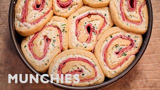 Cheesefilled Mortadella Salami Morning Buns  The Cooking Show [upl. by Runkel]