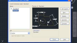 AutoCAD Tutorial Change the Scale of Dimension Font [upl. by Tynan]