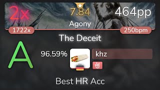 khz  Fleshgod Apocalypse  The Deceit Agony HR 9659 464pp 2❌  osu [upl. by Tristis630]