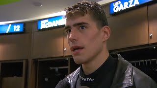 Luka Garza PostGame Interview  Denver Nuggets vs Minnesota Timberwolves [upl. by Adnauq]