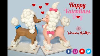 3D Dog Poodle Cake with Marshmallow decoration [upl. by Silloc540]