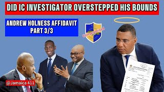 INTEGRITY COMMISSION Andrew Holness Cries foulThe IC Investigation Was Illegal [upl. by Anelrac607]