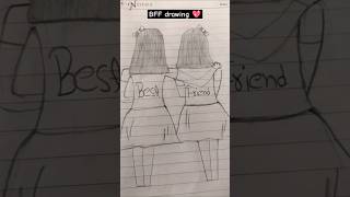 Best friend drawing bestfriendforever drawing art yohmeharshit [upl. by Otti294]