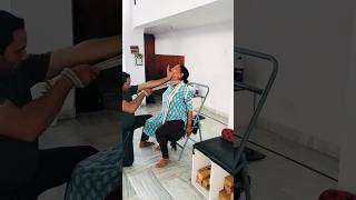 Neck Traction For Cervical Spondylitis। peacefulyogajaipur ytstudio reels ytviral ytshort [upl. by Bittner823]