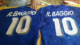 Differenze tra la maglia di Roberto Baggio a Usa 94 tra Originale e Replica [upl. by Niveg579]