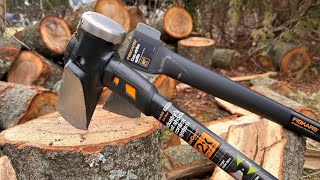 This Maul Axe is INSANE  Fiskars IsoCore Axe Review [upl. by Sheldon]