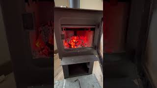 Deco Nano Drolet wood stove drolet deconanodrolet woodstove offgrid firewood cabin woodheat [upl. by Annaiuq65]