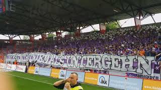 Erzgebirge Aue bei Union Berlin Fangesänge Stimmung Atmosphäre 💜🤍 [upl. by Liatrice120]