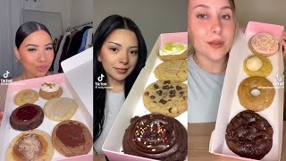 CRUMBLE COOKIES MUKBANG ASMR  TIKTOK FOOD COMPILATION  LUNA ASMR [upl. by Suivatnom]