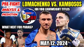 Lomachenko vs Kambosos IBFIBO lightweight title  Prefight analysis and prediction [upl. by Ailis]