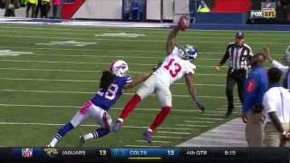 Odell Beckham Jr Repeats the Amazing OneHanded CatchOut of Bounds  Giants vs Bills  NFL [upl. by Otiv]