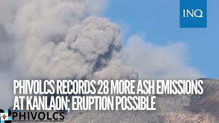 Phivolcs records 28 more ash emissions at Kanlaon eruption possible [upl. by Namaj]