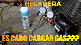 CARGA DE GAS A REFRIGERADOR FREEZER HELADERA [upl. by Lemhaj]