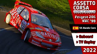 Assetto Corsa Rally  Peugeot 206 WRC 99  SS Randa Cura [upl. by Fayth]