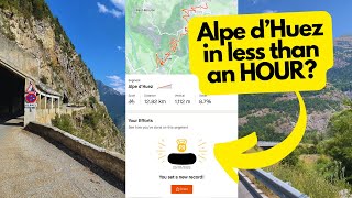 Can I Climb Alpe dHuez in under an HOUR [upl. by Nnairet]