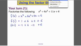 The Factor Theorem  Edexcel Maths ALevel [upl. by Sheng]